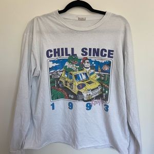 Brandy Melville long sleeve print shirt